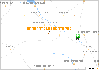 map of San Bartolo Teontepec