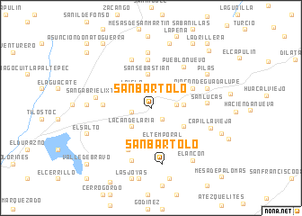 map of San Bartolo