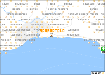 map of San Bartolo