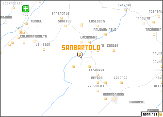 map of San Bartolo
