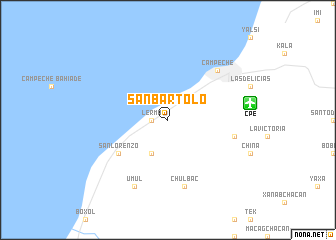map of San Bartolo