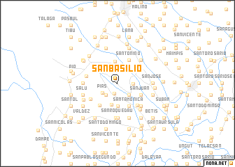 map of San Basilio