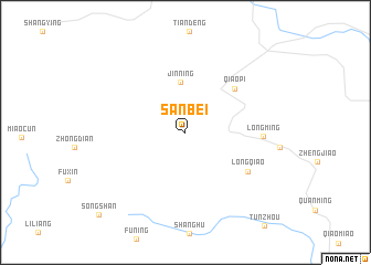 map of Sanbei