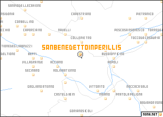 map of San Benedetto in Perillis