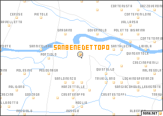 map of San Benedetto Po