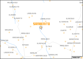 map of San Benito