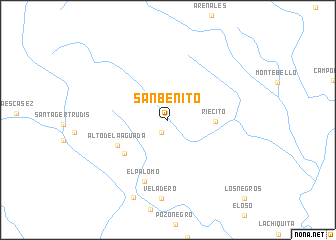 map of San Benito