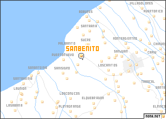 map of San Benito