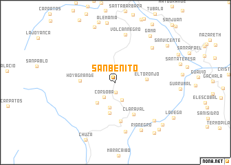 map of San Benito