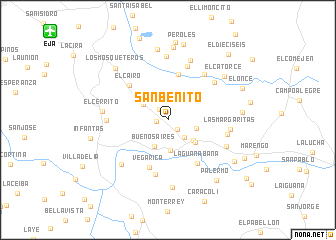 map of San Benito