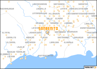 map of San Benito