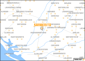 map of San Benito