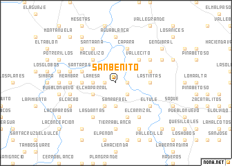 map of San Benito