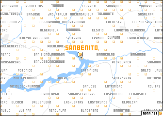 map of San Benito