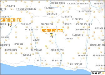 map of San Benito