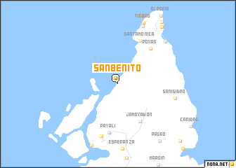 map of San Benito