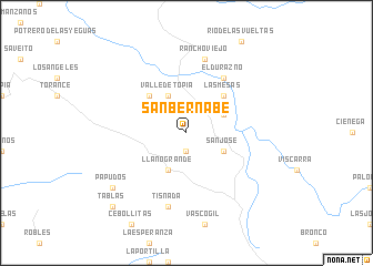 map of San Bernabé