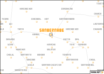 map of San Bernabé