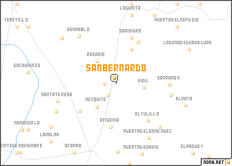 map of San Bernardo