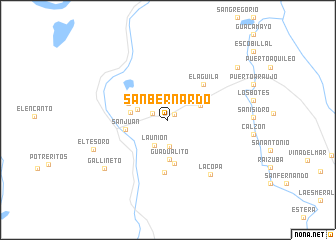 map of San Bernardo