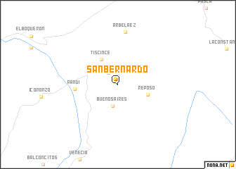 map of San Bernardo