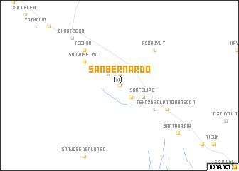 map of San Bernardo