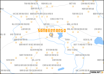 map of San Bernardo