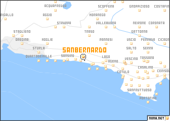 map of San Bernardo