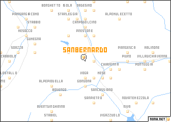 map of San Bernardo