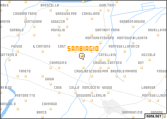 map of San Biagio