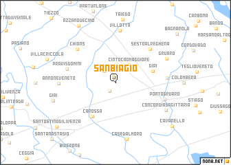 map of San Biagio