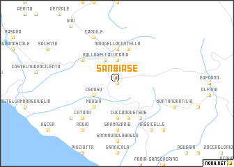 map of San Biase