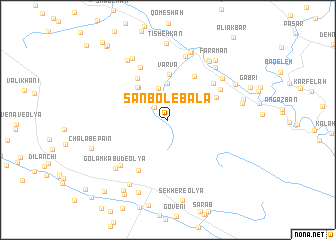 map of Sānbol-e Bālā