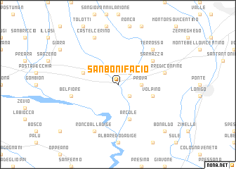 map of San Bonifacio