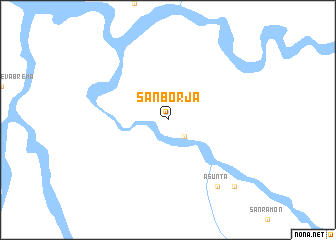 map of San Borja