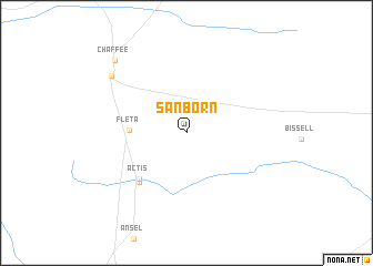 map of Sanborn