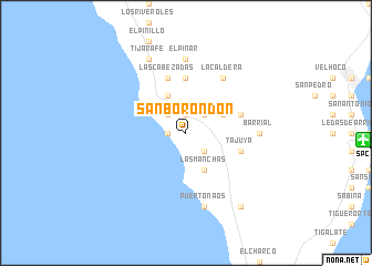 map of San Borondón