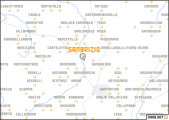 map of San Brizio