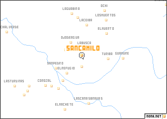 map of San Camilo