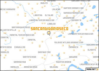 map of San Cándido Río Seco