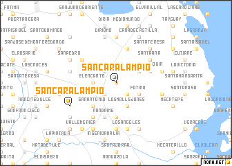 map of San Caralampio