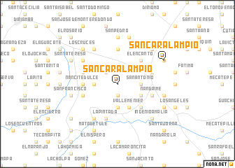 map of San Caralampio