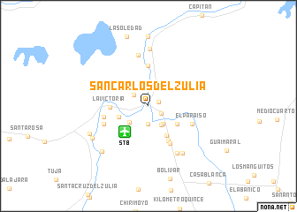 map of San Carlos del Zulia