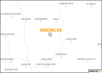 map of San Carlos