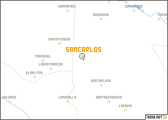 map of San Carlos