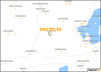 map of San Carlos