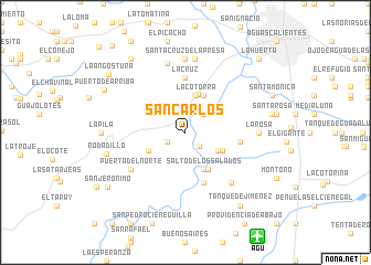 map of San Carlos