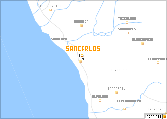 map of San Carlos