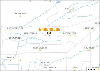 map of San Carlos