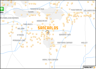 map of San Carlos